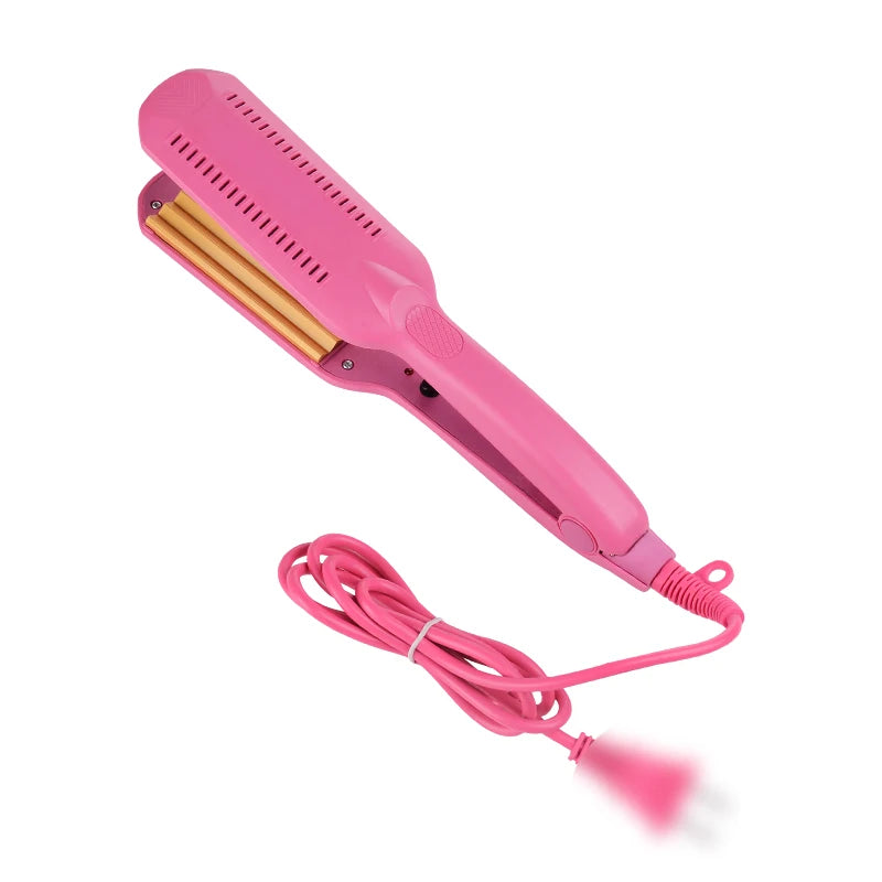Professional Ceramic Hair Curler – Electric Crimper for Corrugated Waves & Styling