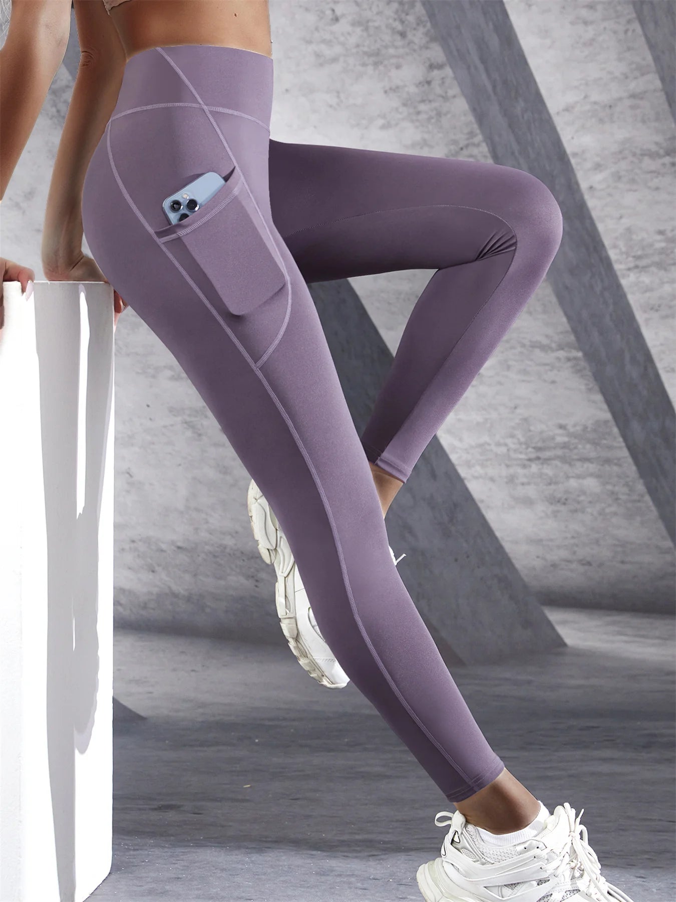 New High Waist Women's Leggings with Pockets