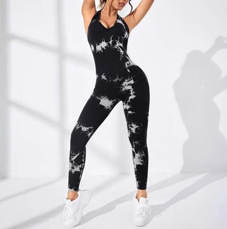 Sexy Backless Fitness Jumpsuit