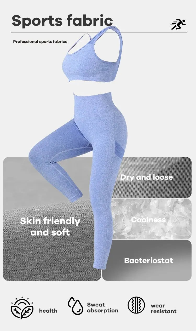 Seamless 2-Piece High Stretch Yoga Set