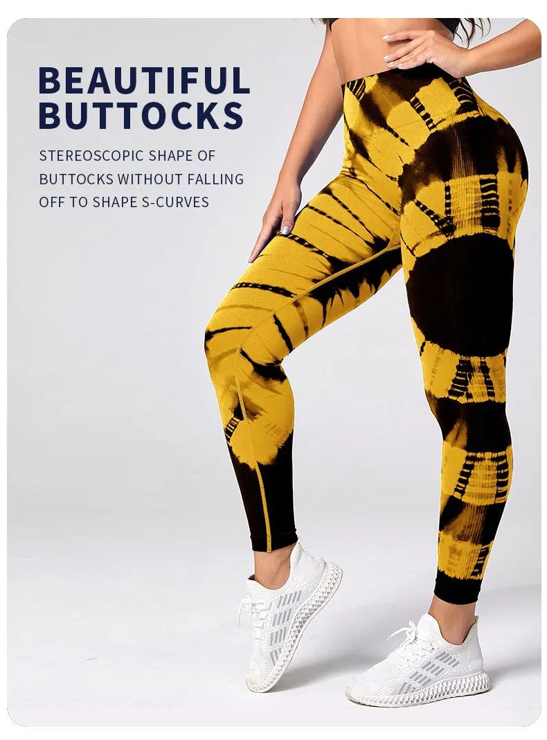 Women's Tie-Dye Scrunch Butt Leggings