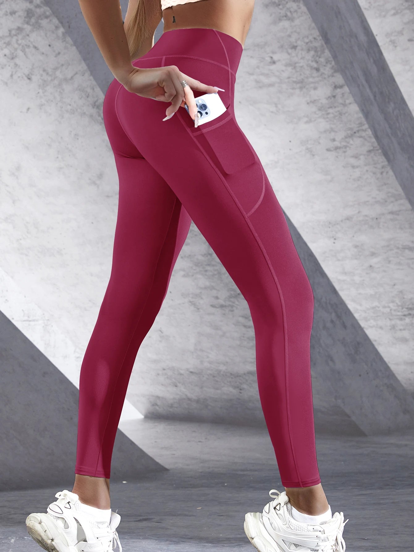 New High Waist Women's Leggings with Pockets