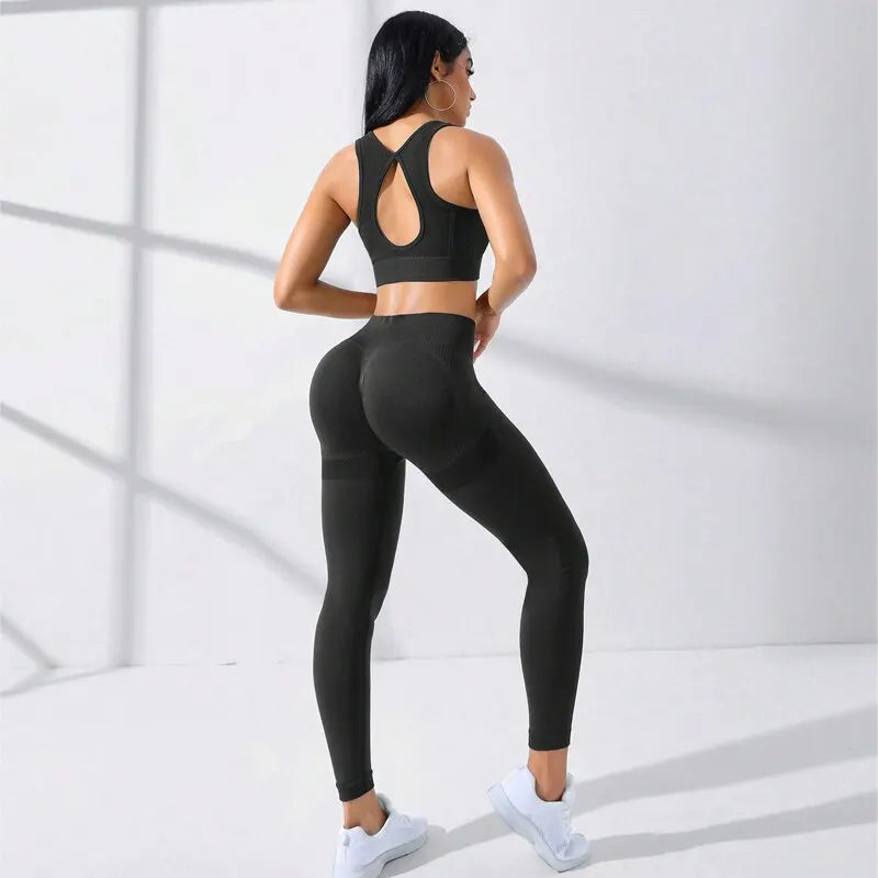 Seamless 2-Piece High Stretch Yoga Set