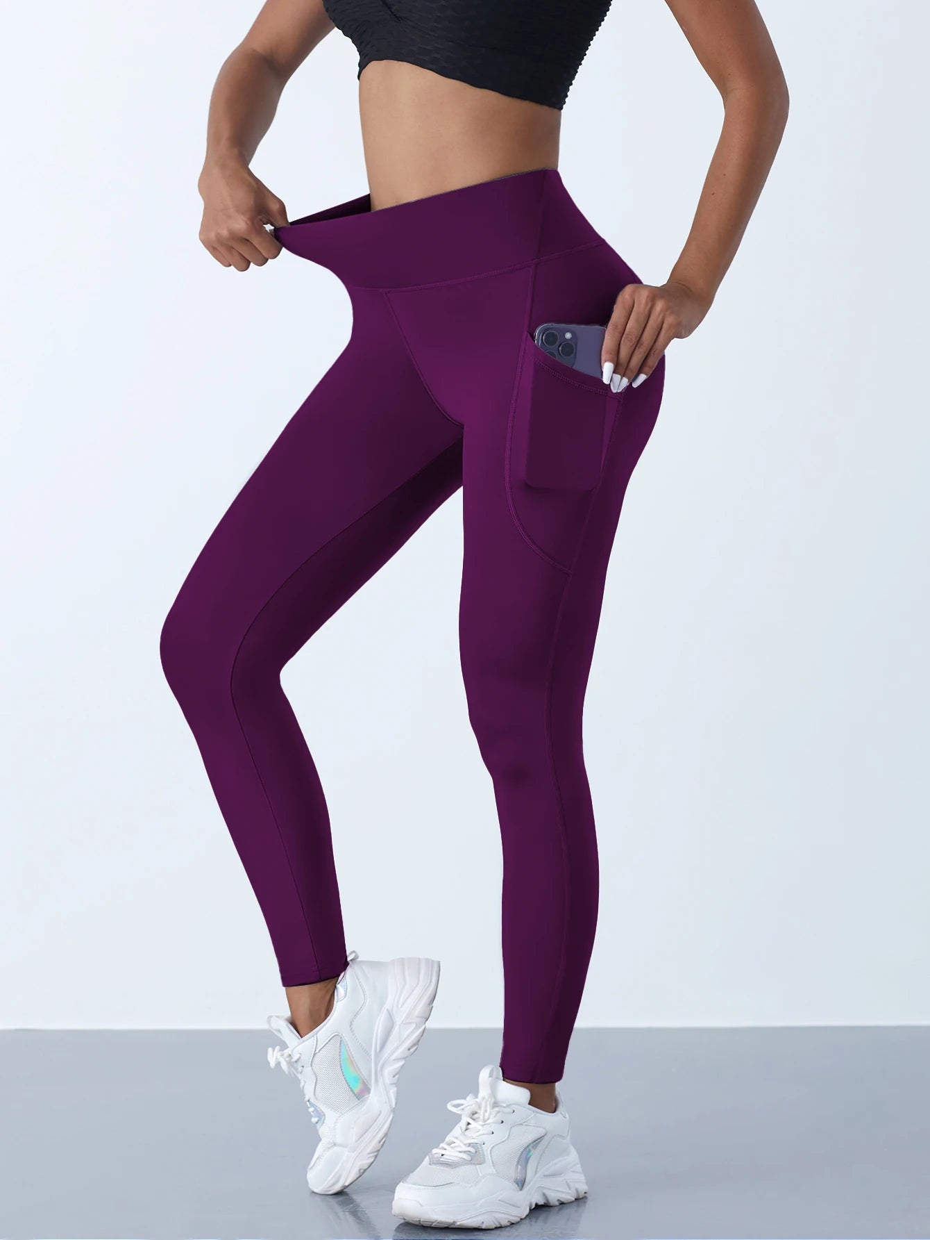 New High Waist Women's Leggings with Pockets