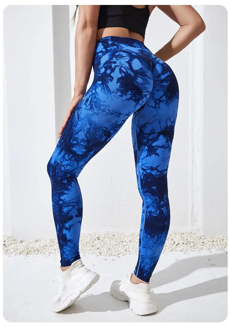 Women's Tie-Dye Push-Up Leggings