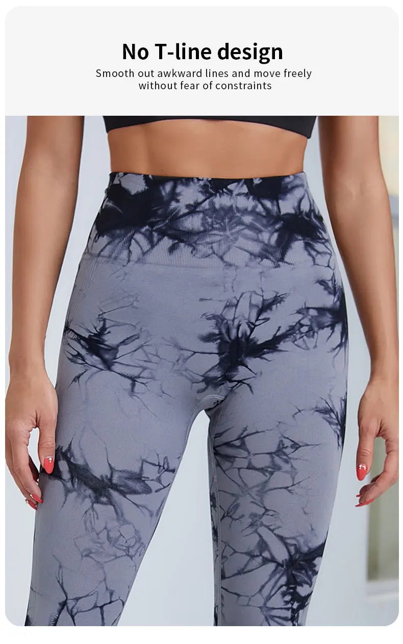Women's Tie-Dye Push-Up Leggings