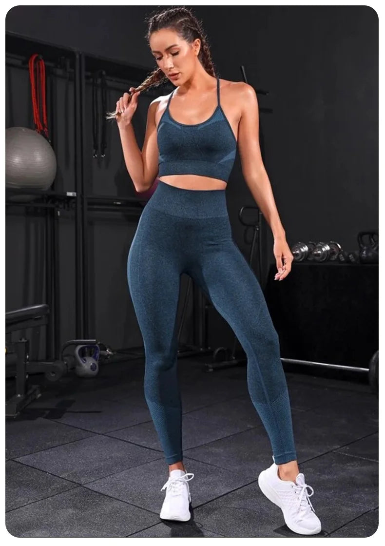 2-Piece Seamless Yoga Tracksuit Set