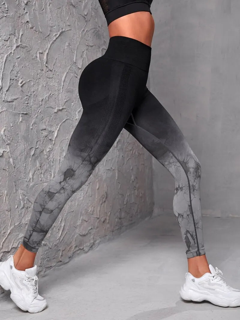 Women's Push-Up Tie-Dye Yoga Leggings