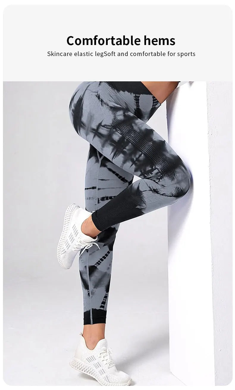 Women's Tie-Dye Scrunch Butt Leggings