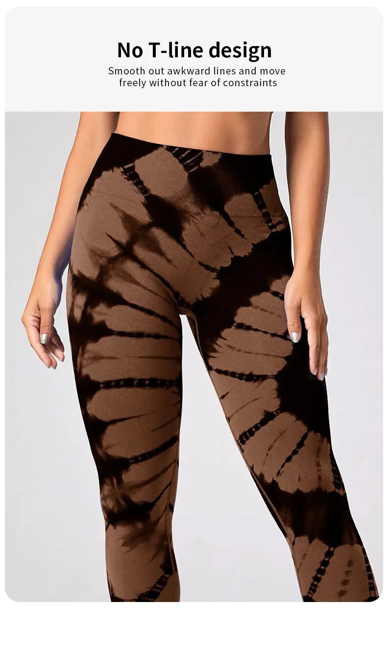 Women's Tie-Dye Scrunch Butt Leggings