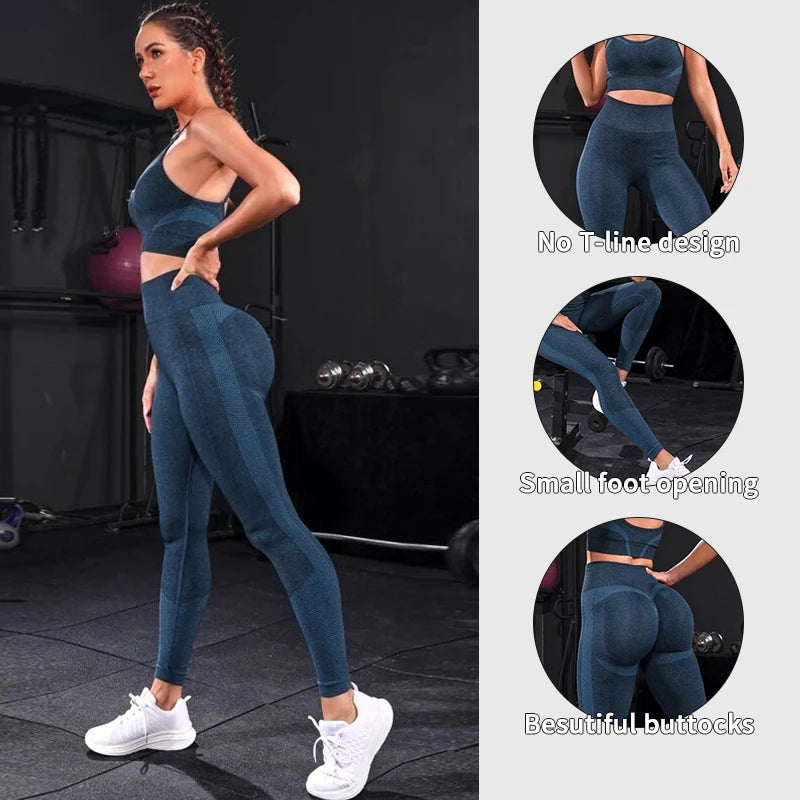 2-Piece Seamless Yoga Tracksuit Set