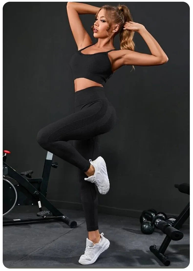 2-Piece Seamless Yoga Tracksuit Set