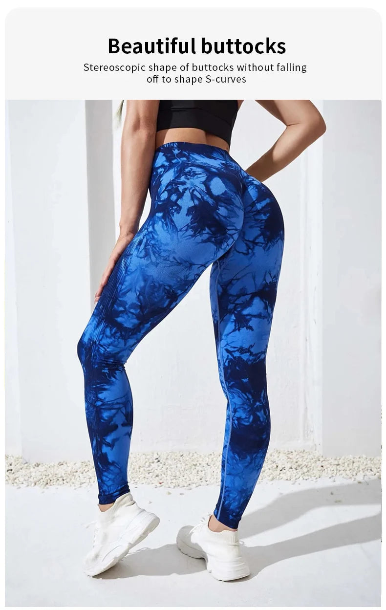 Women's Tie-Dye Push-Up Leggings