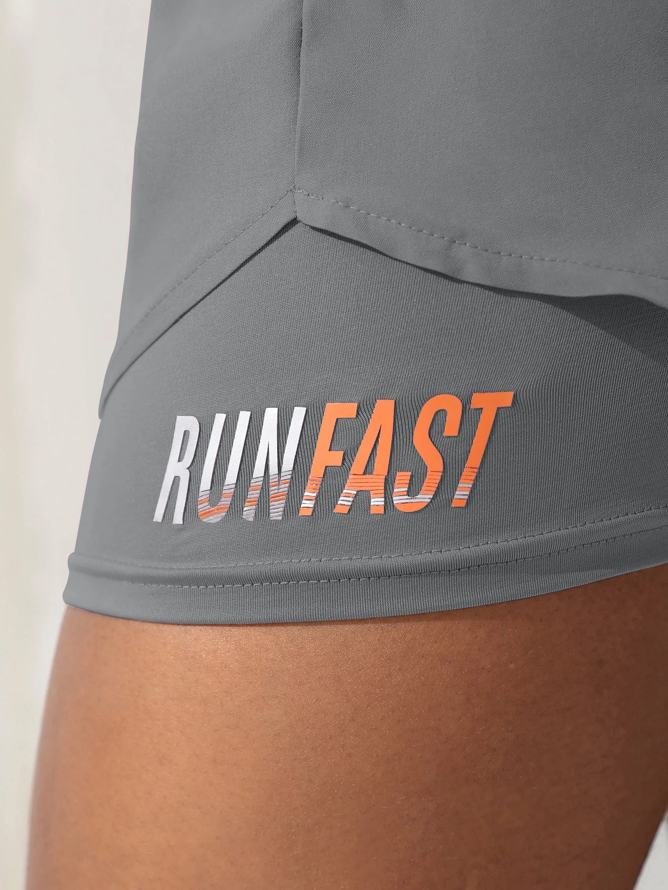 Women's High-Rise Fake Two-Piece Yoga Shorts
