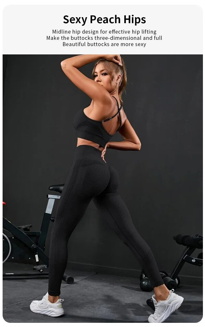 2-Piece Seamless Yoga Tracksuit Set