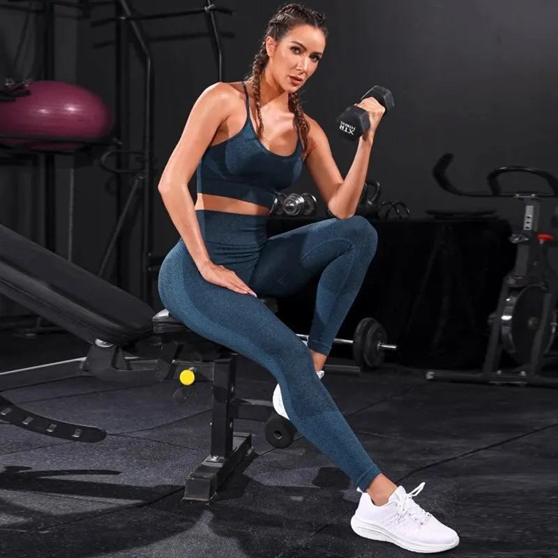 2-Piece Seamless Yoga Tracksuit Set
