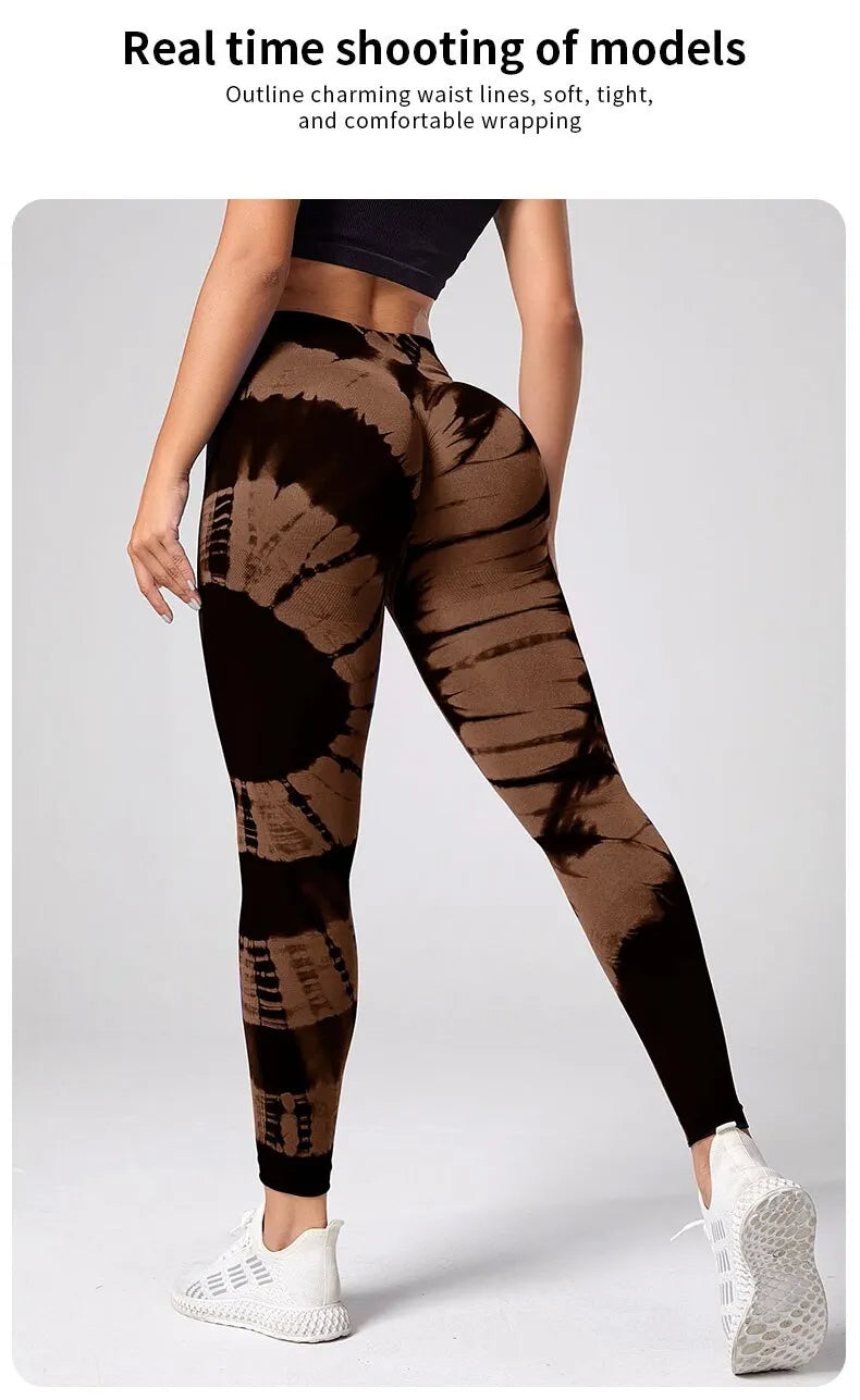 Women's Tie-Dye Scrunch Butt Leggings
