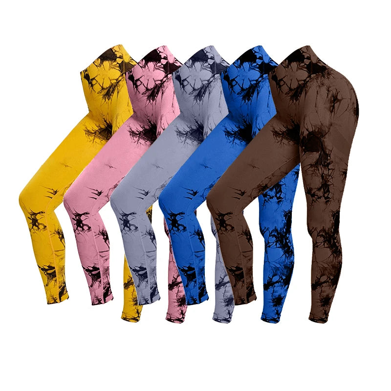 Women's Tie-Dye Push-Up Leggings