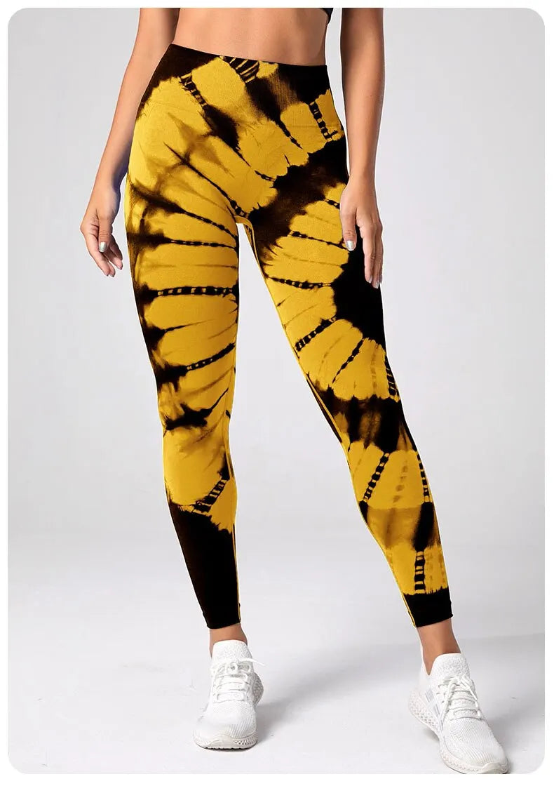 Women's Tie-Dye Scrunch Butt Leggings
