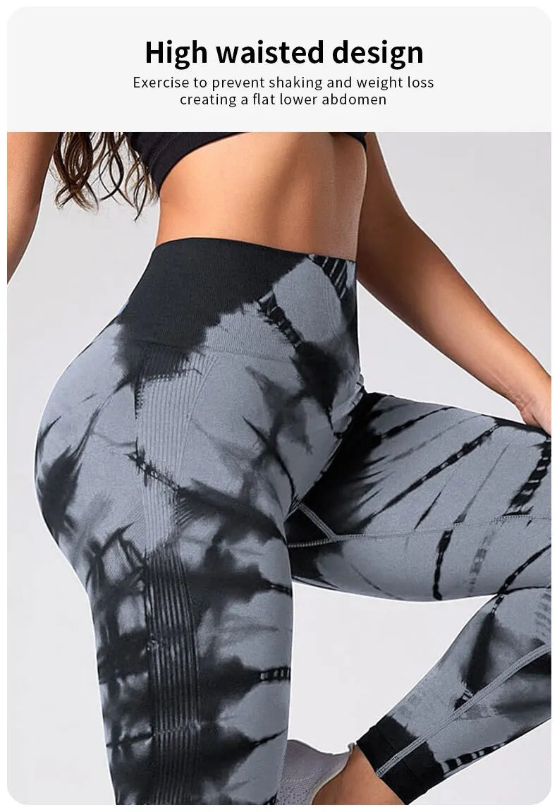 Women's Tie-Dye Scrunch Butt Leggings