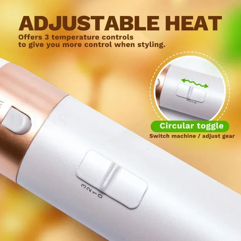 5-in-1 Hair Dryer Brush Set – Hot Comb, Curling Iron & Hair Straightener for Professional Styling