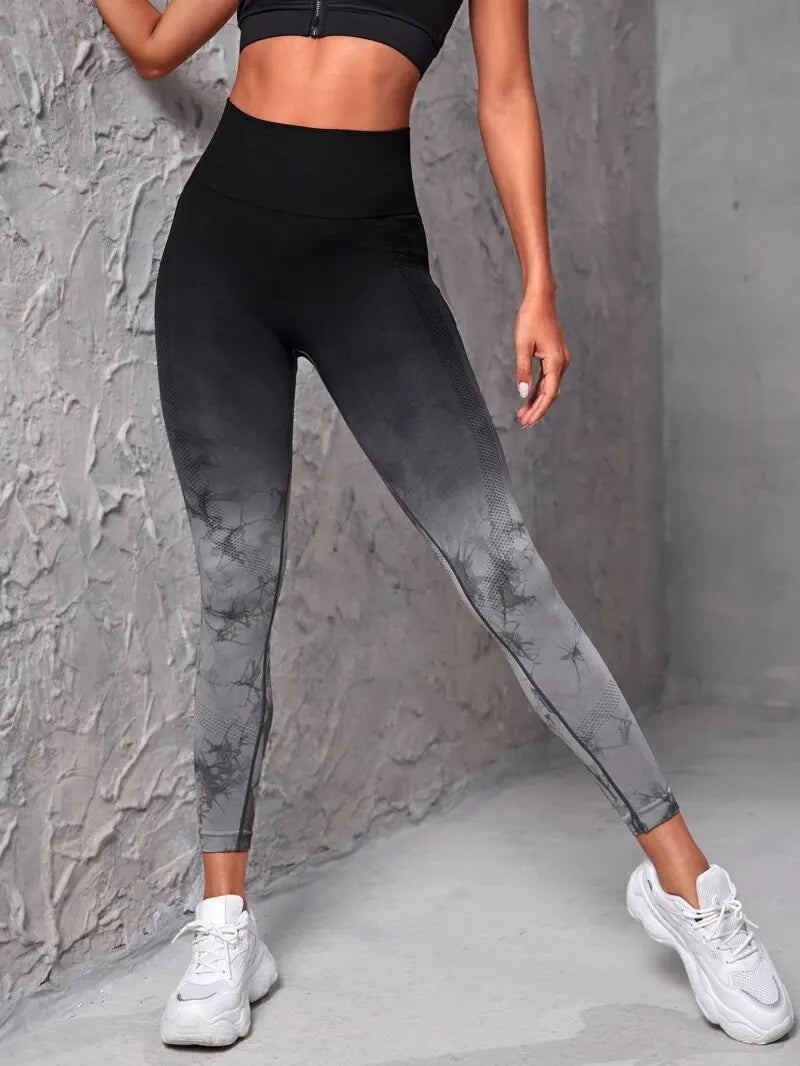 Women's Push-Up Tie-Dye Yoga Leggings