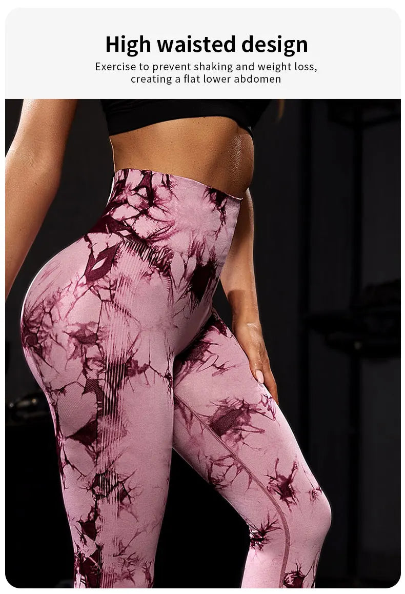 Women's Tie-Dye Push-Up Leggings