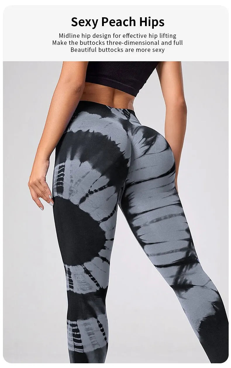 Women's Tie-Dye Scrunch Butt Leggings