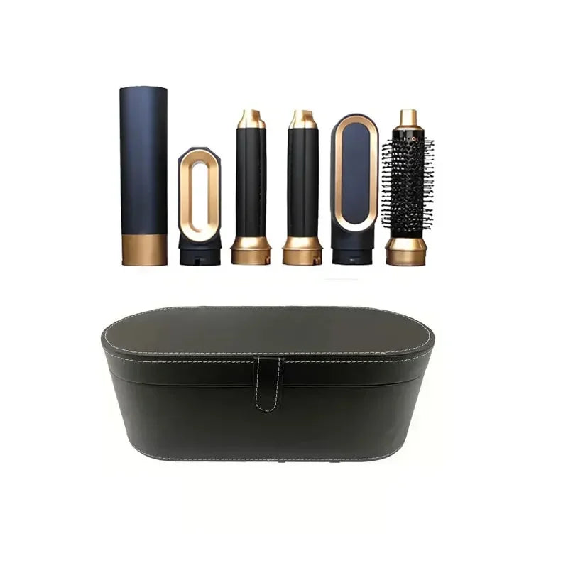 5-in-1 Hair Dryer Brush Set – Hot Comb, Curling Iron & Hair Straightener for Professional Styling