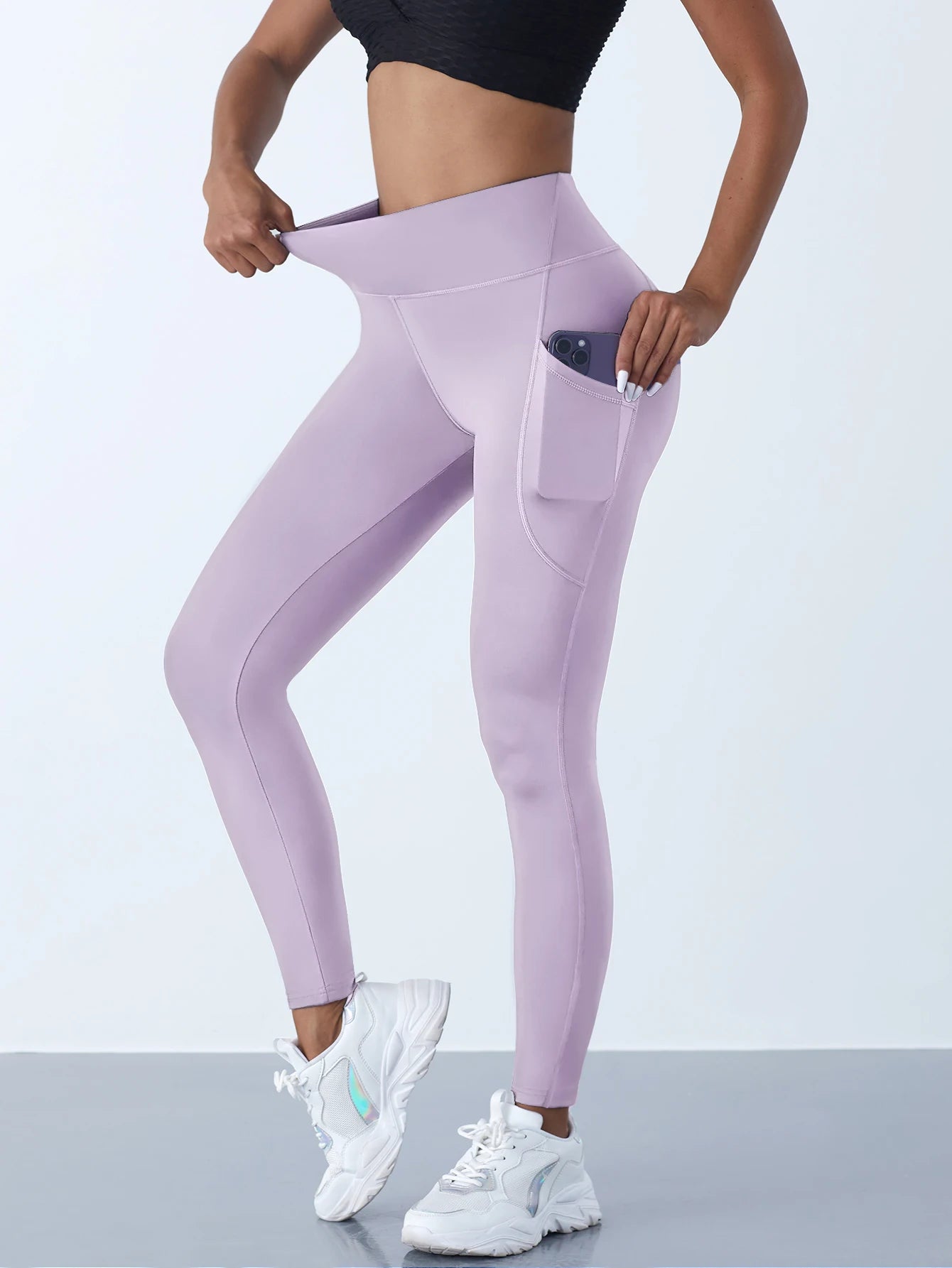 New High Waist Women's Leggings with Pockets