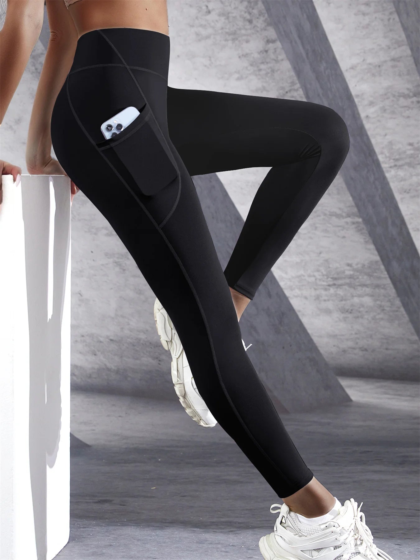 New High Waist Women's Leggings with Pockets