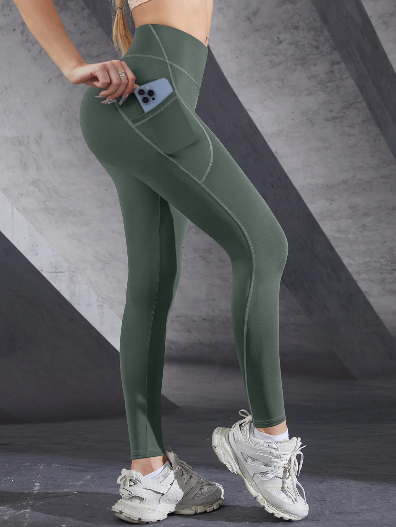 New High Waist Women's Leggings with Pockets