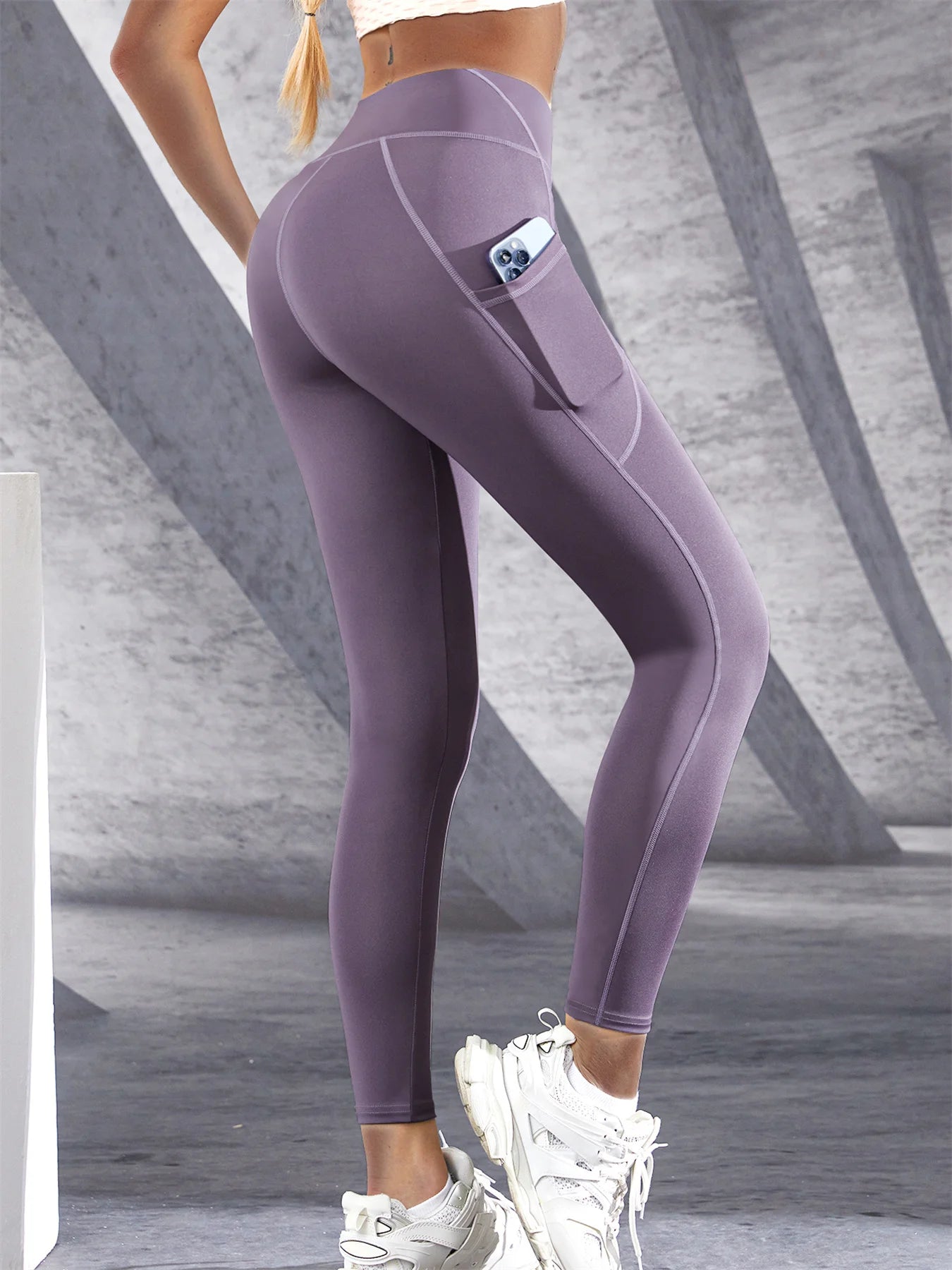 New High Waist Women's Leggings with Pockets
