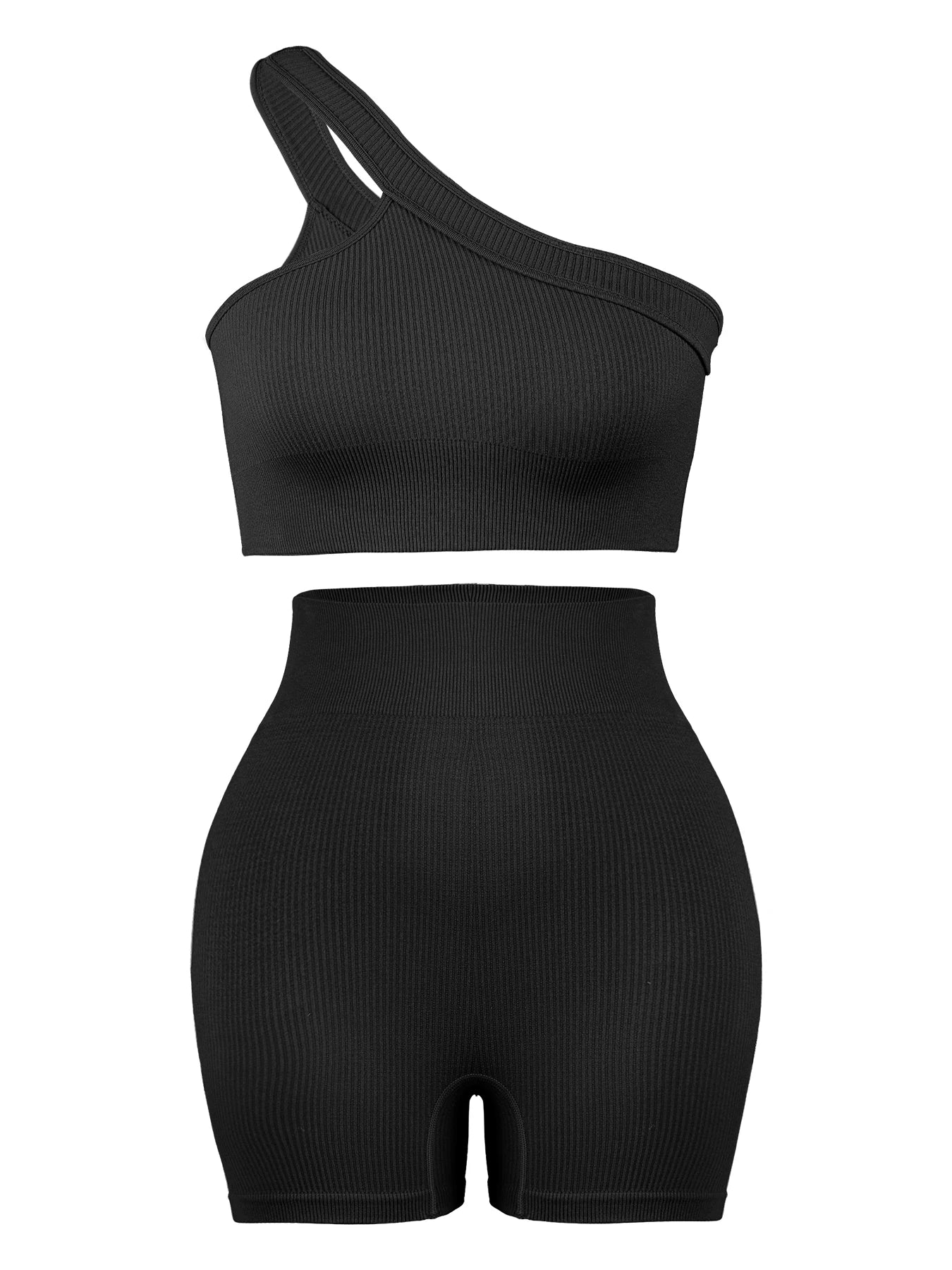 CHRLEISURE Seamless Ribbed Yoga Set