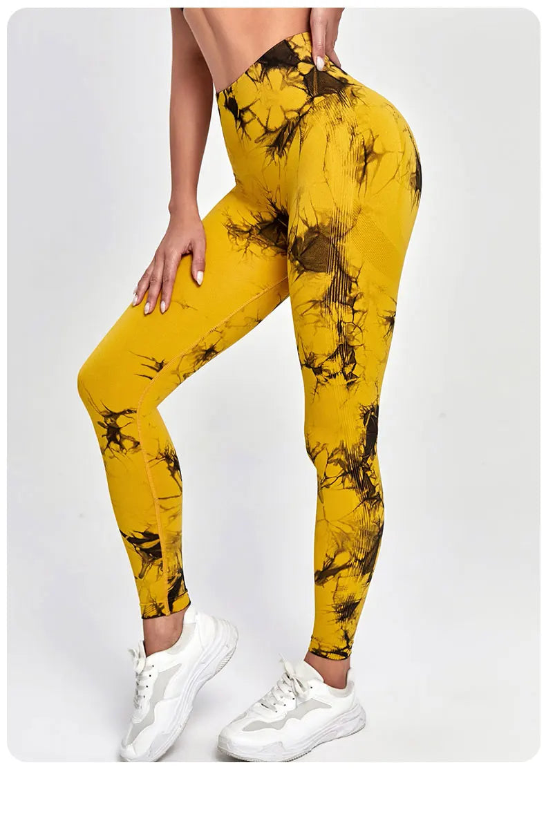 Women's Tie-Dye Push-Up Leggings