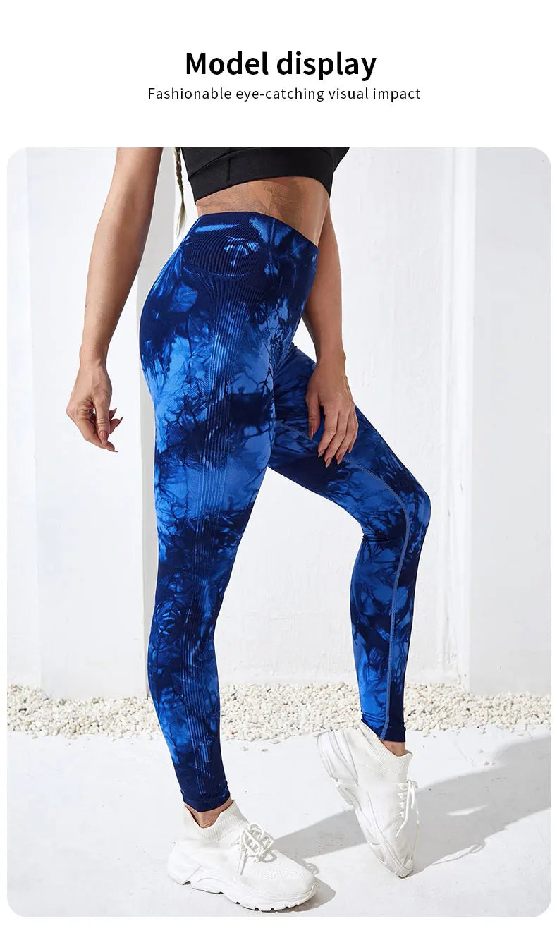 Women's Tie-Dye Push-Up Leggings