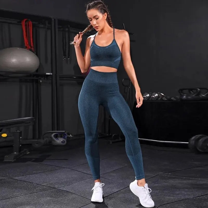 2-Piece Seamless Yoga Tracksuit Set