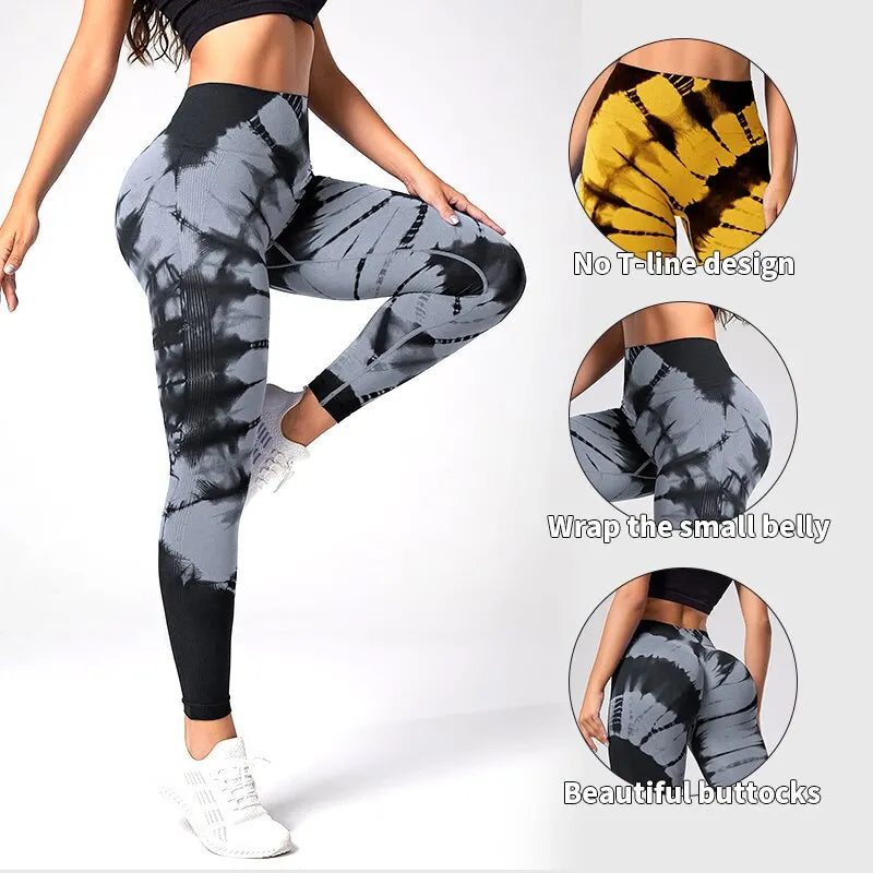 Women's Tie-Dye Scrunch Butt Leggings