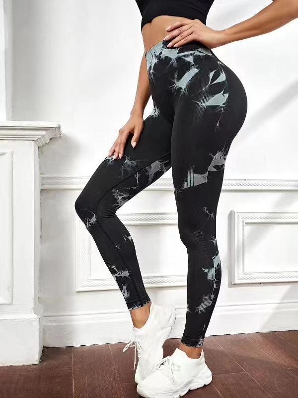 Women's Tie-Dye Push-Up Leggings