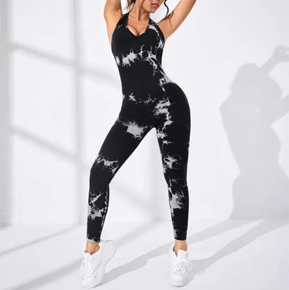 Sexy Backless Fitness Jumpsuit