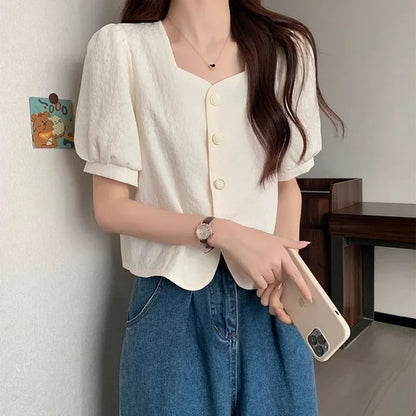 Loose Fit Sleeveless Spandex Top with Square Collar