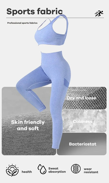 Seamless 2-Piece High Stretch Yoga Set