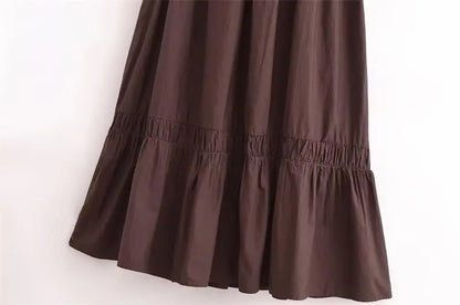 Women’s Summer Tube Top Dress – Hanging Neck, Chic Holiday & Party Long Dress