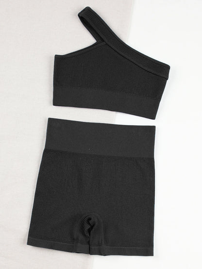 CHRLEISURE Seamless Ribbed Yoga Set