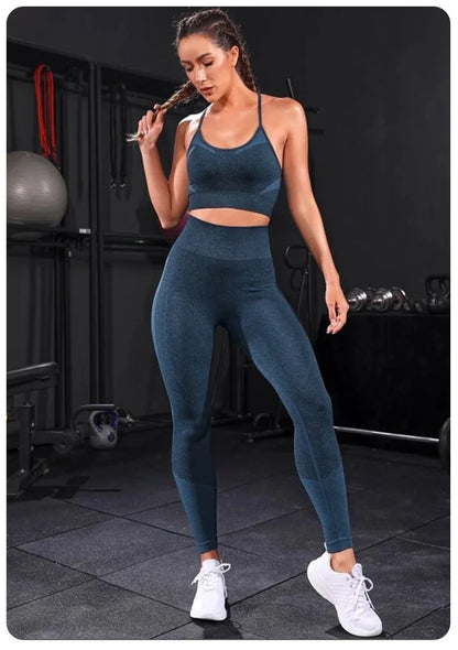 2-Piece Seamless Yoga Tracksuit Set