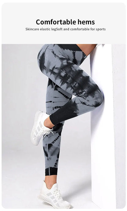 Women's Tie-Dye Scrunch Butt Leggings