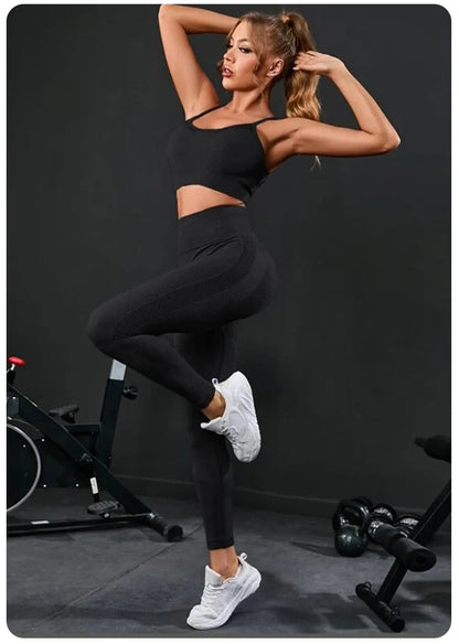 2-Piece Seamless Yoga Tracksuit Set
