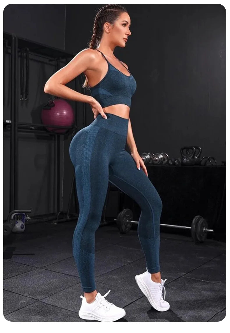 2-Piece Seamless Yoga Tracksuit Set