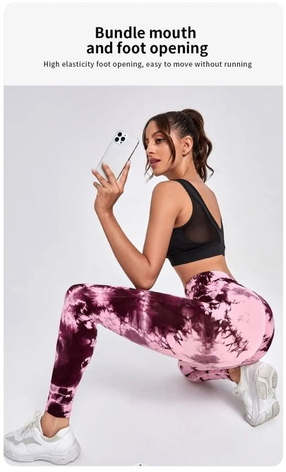 Women's Tie-Dye Push-Up Leggings