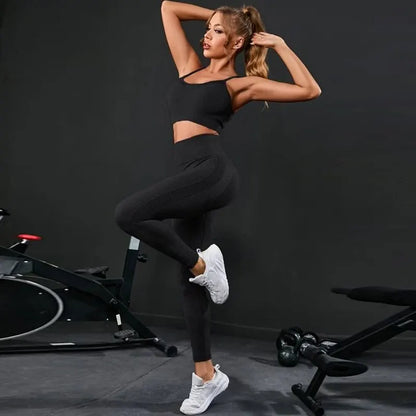 2-Piece Seamless Yoga Tracksuit Set